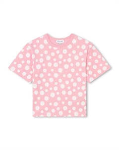 Футболка в горох, розовый Marc jacobs kids