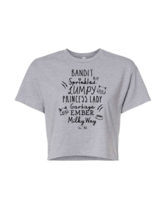 Укороченная футболка The Office Angela's Cats для подростков, серый Licensed character