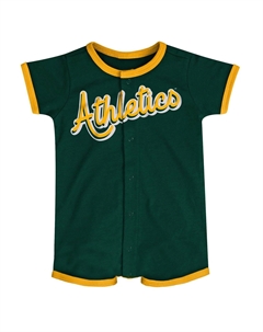 Зеленый комбинезон для младенцев Oakland Athletics Power Hitter Outerstuff