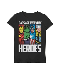 Футболка с рисунком «День отца», «День отца», «Марвел Мстители», для девочек 7–16 лет. Marvel