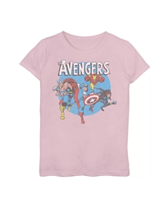 Футболка с рисунком Avengers для девочек 7–16 лет Marvel