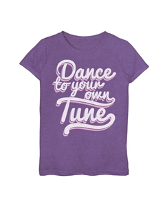 Розовая футболка с рисунком и контуром для девочек 7–16 лет «Танцуй под свою мелодию» Licensed character