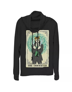 Пуловер с капюшоном и воротником-хомутом для юниоров Marvel Loki Trickster Tarot Licensed character