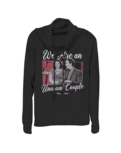 Необычный пуловер для пар с воротником-хомутом и хомутом для подростков, WandaVision, День святого Валентина, черный Licensed character