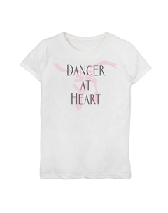 Балетные тапочки для девочек 7–16 лет Dancer At Heart Футболка с рисунком Licensed character