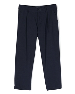 Прямые брюки со складками, синий Fay