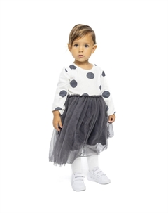 Платье из джерси, цвет off white dark grey Minoti