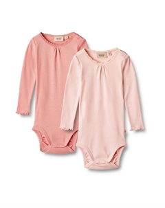 Боди DOPPELPACK 2 LANGARM RIPPEN-LOTTA, цвет rosette ballet Wheat