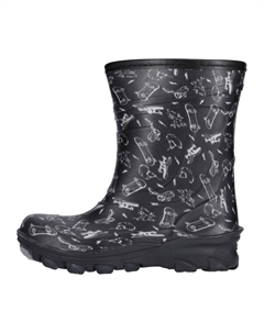 Резиновые сапоги, цвет black Zigzag