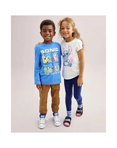 Леггинсы Core для девочек 4–12 лет, черный Jumping beans