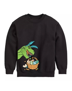 Флисовый топ с рисунком «Пасха Дино» для мальчиков 8–20 лет, черный Licensed character