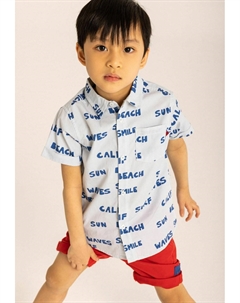 Рубашка WOODEN BUTTONS, цвет mottled blue Minoti