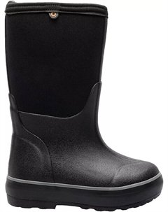 Детские однотонные водонепроницаемые утепленные резиновые сапоги Classic II, черный Bogs°