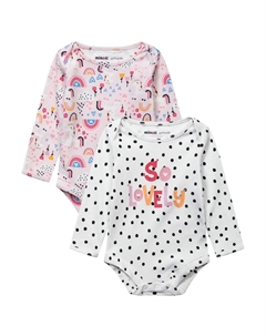 Боди 2 PACK SET, цвет pink white Minoti