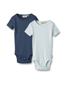 Боди 2 PACK, цвет light blue navy Wheat