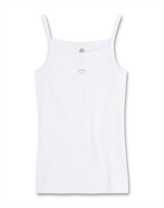 Топ из органического хлопка домашнего изготовления, белый Sanetta