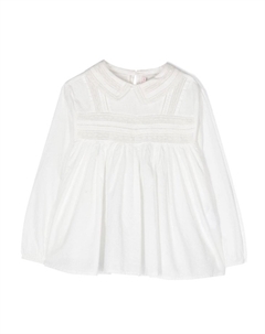 Блузка с воротником Питер Пэн, белый Bonpoint