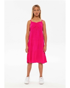 Повседневное платье CRINKLED WITH RUCH, цвет neon pink Minoti