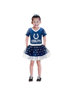 Молодежный костюм Royal Indianapolis Colts для девочек-пачек с задней дверью Game Day с v-образным вырезом Unbranded