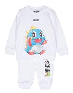 Спортивный костюм с логотипом, белый Moschino kids