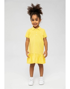 Повседневное платье SHORT SLEEVE WITH FRILLED, цвет yellow Minoti