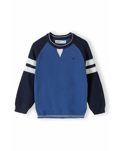 Вязаный свитер CREW NECK, цвет blue navy Minoti