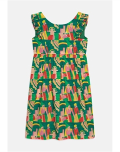 Платье дневное OTTER KIDS DRESS, цвет green The animals observatory