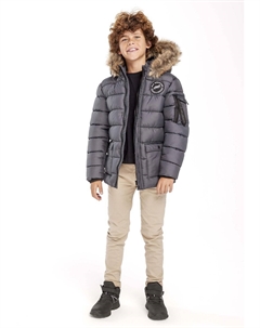 Зимняя куртка PADDER PUFFER, цвет gunmetal black Minoti