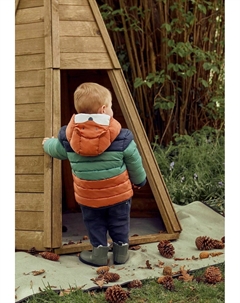 Зимнее пальто PUFFER, цвет rust Jojo maman bébé