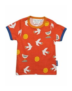 Футболка с принтом MIT MÖWEN, цвет orange Toby tiger