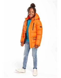 Зимняя куртка PADDER PUFFER, цвет orange black Minoti