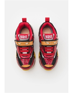 Кроссовки низкие MARVEL AVENGERS IRON MAN BAYONYC BOY LIGHTS, цвет black/red Geox