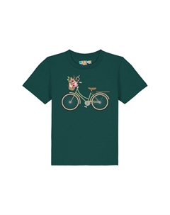 Футболка с принтом FAHRRAD MIT BLUMEN, цвет glazed green Watapparel