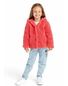 Куртка демисезонная HOODED BORG, цвет coral Minoti