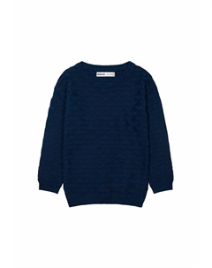 Вязаный свитер TEXTURED, цвет blue Minoti