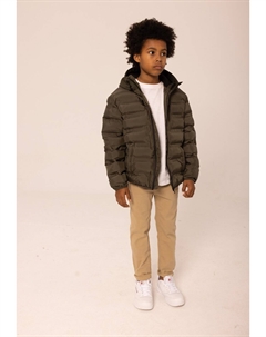 Куртка демисезонная HOODED PUFFER, цвет khaki Minoti