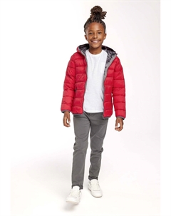 Куртка демисезонная HOODED PUFFER, цвет red Minoti