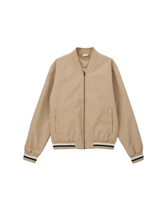 Куртка-бомбер LEICHT GEFÜTTERTER MIT STREIFEN-DETAILS, цвет beige S.oliver