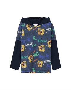 Толстовка KAPUZEN MIT LAYERING-DETAIL, цвет navy S.oliver