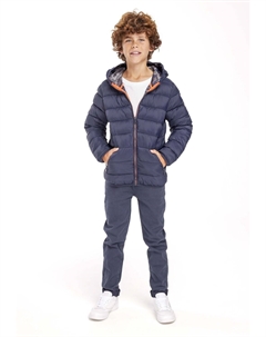 Легкая куртка HOODED PUFFER, цвет dark blue Minoti