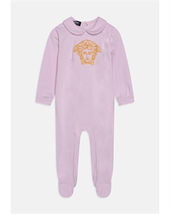 Комбинезон BODYSUIT WITH FEET MEDUSA EMBROIDERY UNISEX, цвет fairy lilac/oro Versace