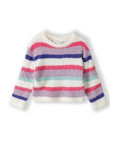 Вязаный свитер, цвет white/blue Minoti