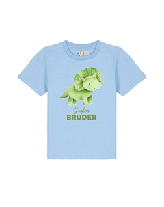 Футболка с принтом DINOSAURIER GROSSER BRUDER, цвет blue soul Watapparel