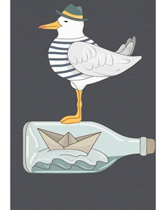 Футболка с принтом MÖWE MIT, цвет anthracite Watapparel