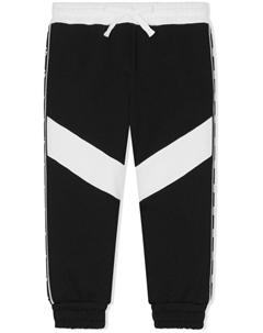 Спортивные брюки с логотипами на лампасах, черный Dolce&gabbana