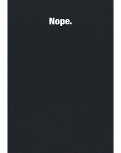 Футболка с принтом NOPE, цвет black Watapparel