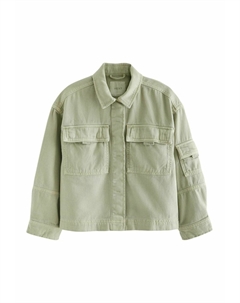 Джинсовая куртка CROP, цвет khaki green Next