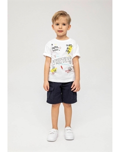 Футболка с принтом SHORT SLEEVE WITH PRINT, цвет white Minoti