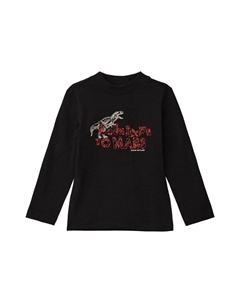 Рубашка с длинным рукавом CREW NECK-AUSSCHNITT, цвет schwarz S.oliver