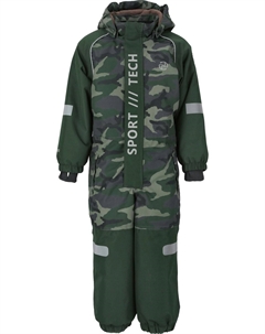 Комбинезон зимний, зеленый Zigzag